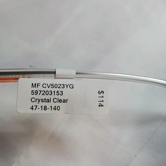 NWT YOUTH CONVERSE EYEGLASS FRAMES CV5023YG crystal clear - Picture 4 of 5